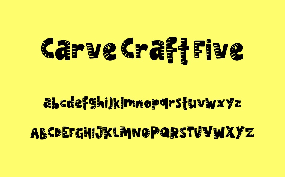 Carve Craft font