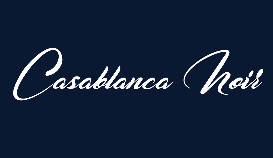 Casablanca Noir Personal Use font big