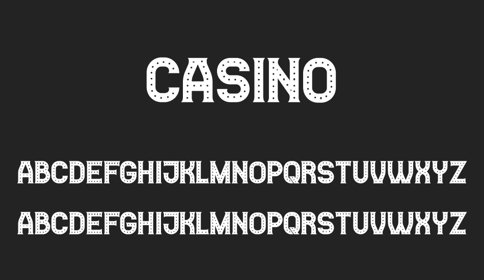 Casino font