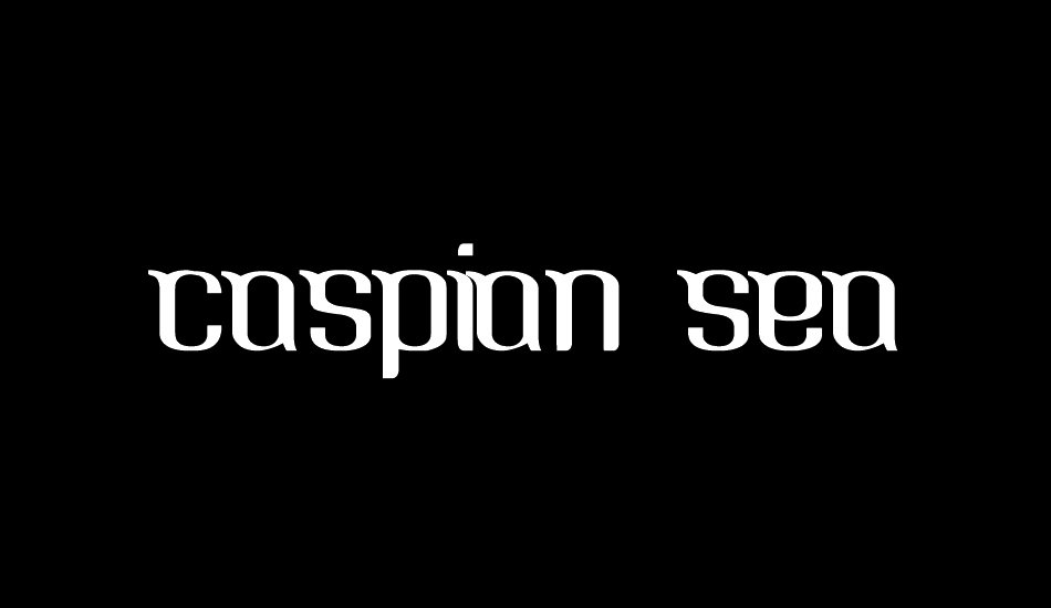 Caspian Sea font big