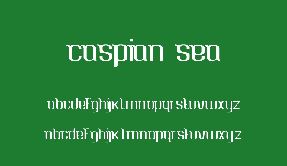 Caspian Sea font
