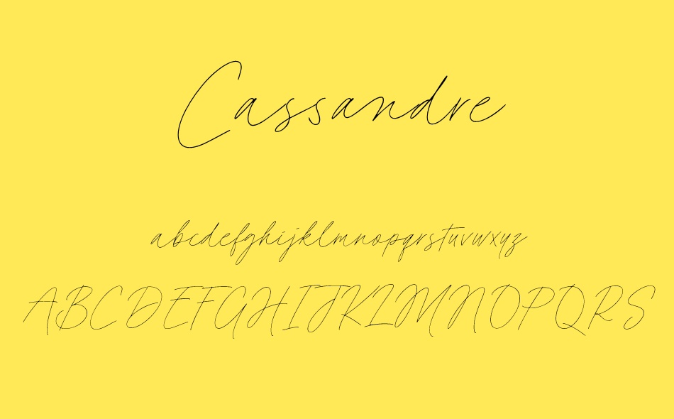 Cassandre font