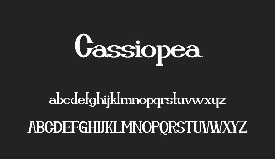 Cassiopea font