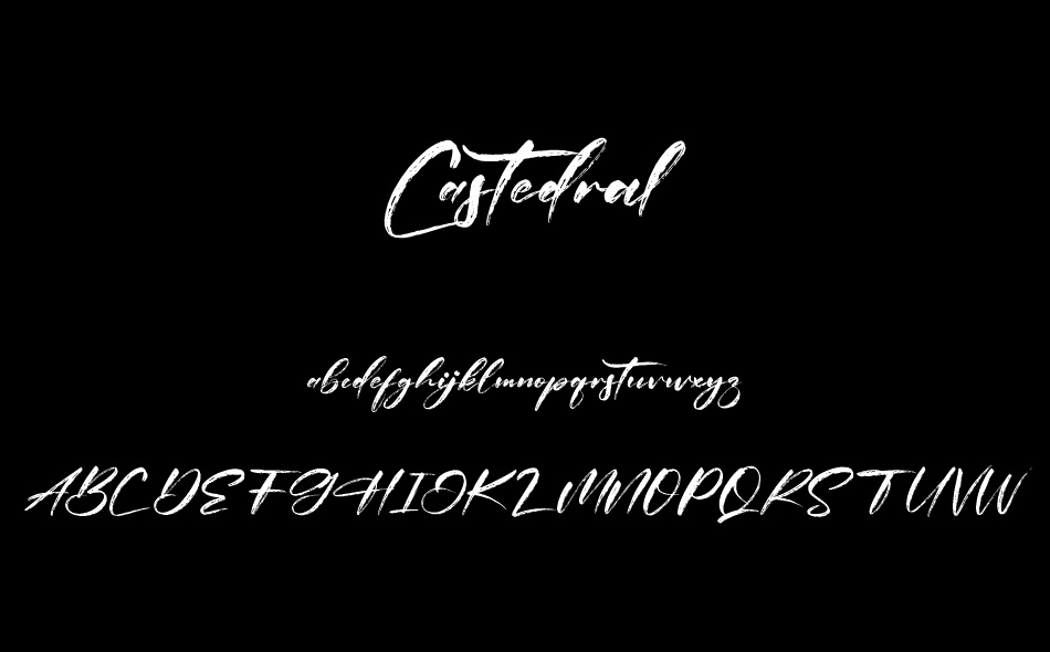 Castedral font