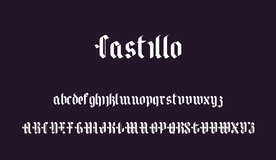 Castillo font