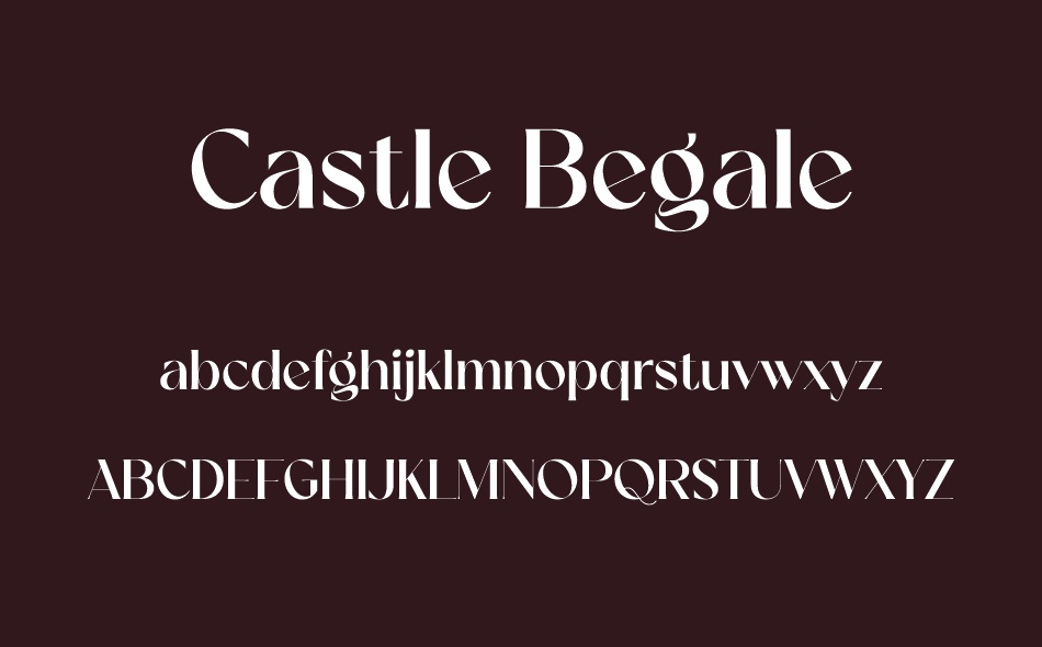 Castle Begale font