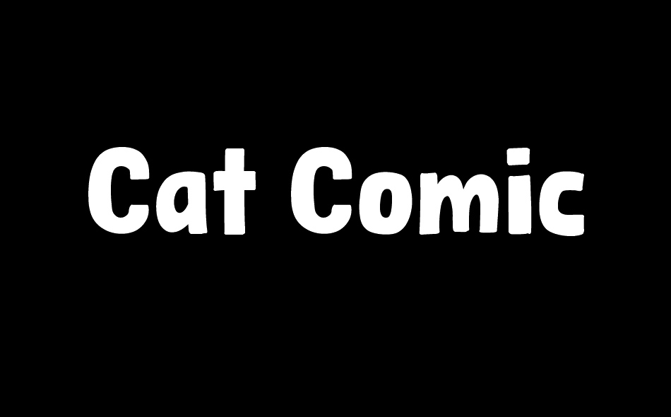 Cat Comic font big