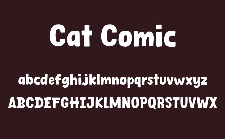 Cat Comic font