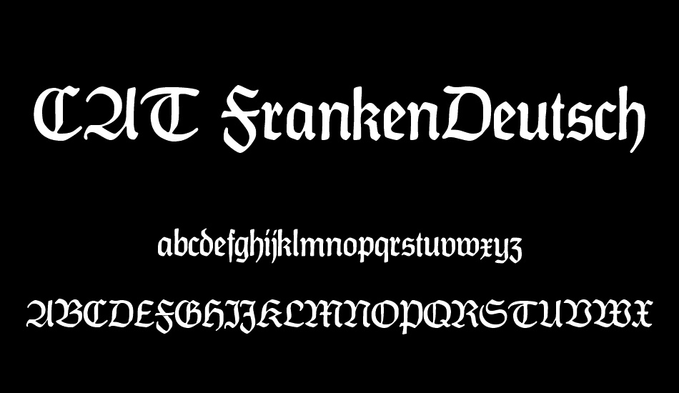 CAT FrankenDeutsch font