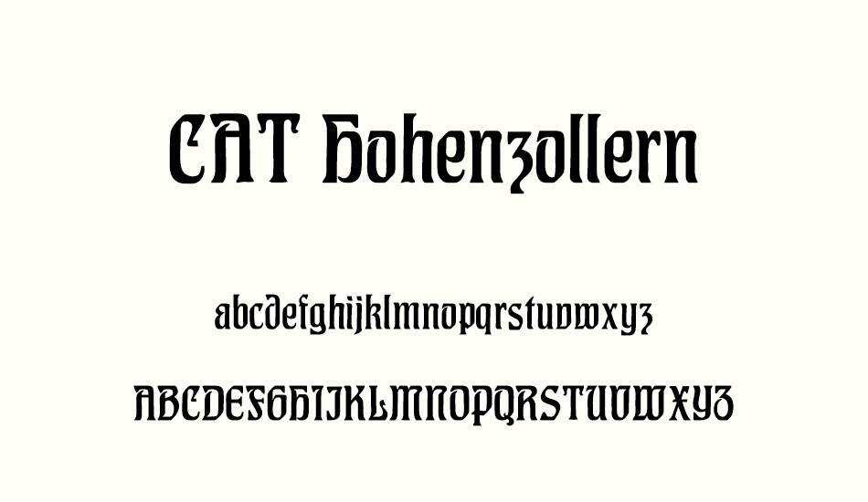 cat-hohenzollern font