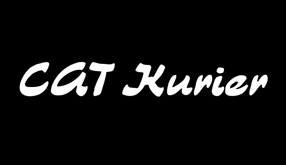 CAT Kurier font big