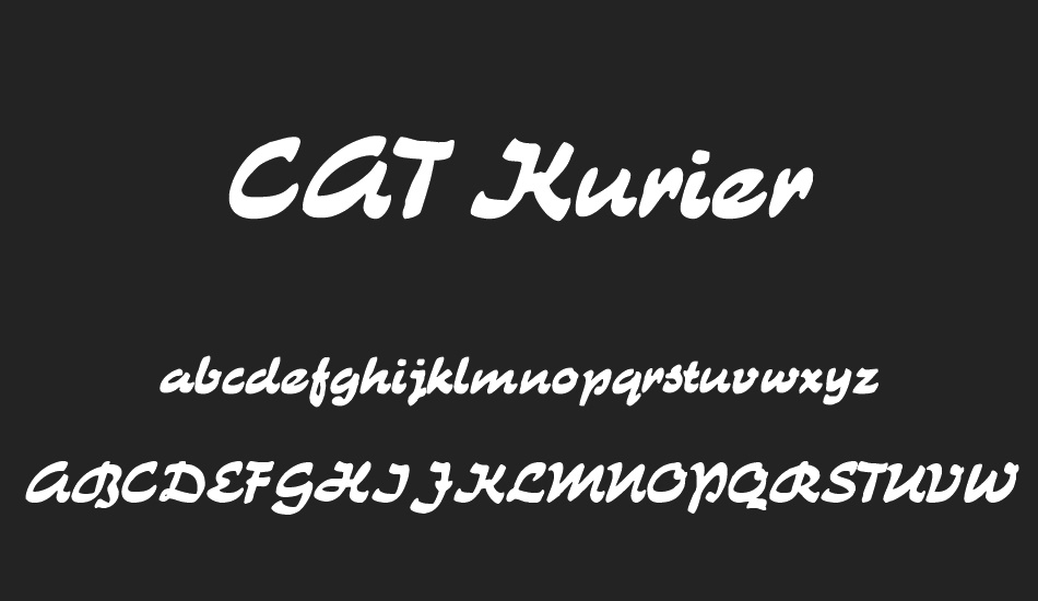 CAT Kurier font
