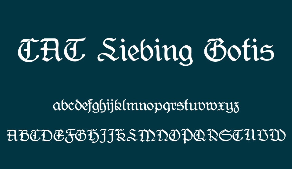 CAT Liebing Gotisch font