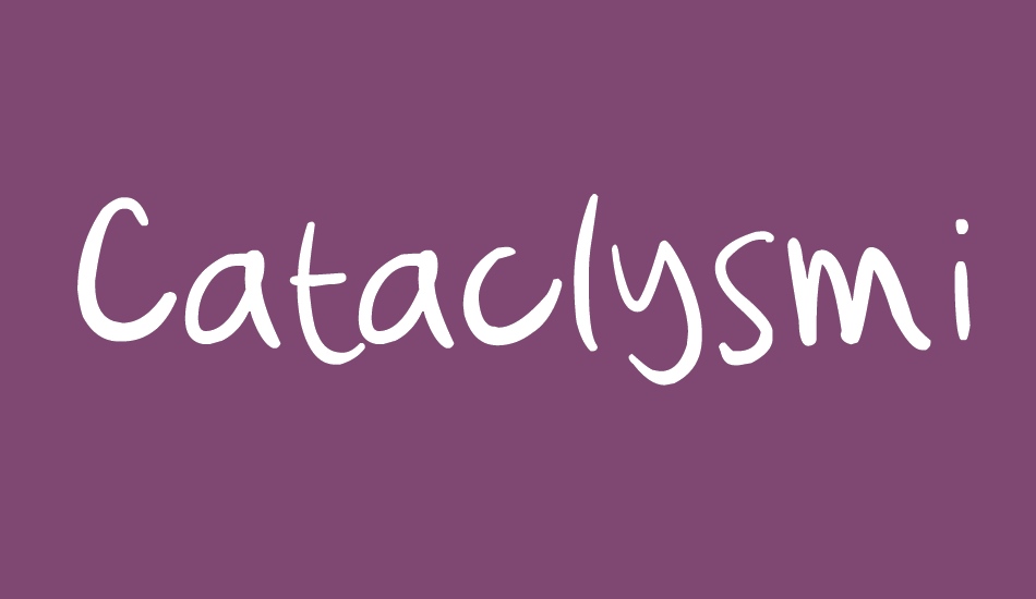 Cataclysmic font big