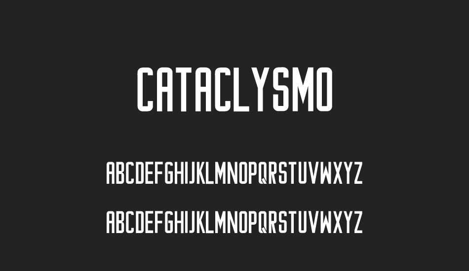 Cataclysmo font