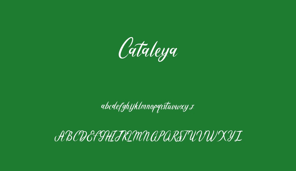 Cataleya font