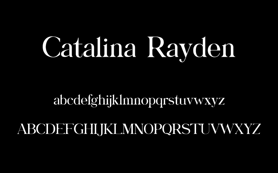 Catalina Rayden font