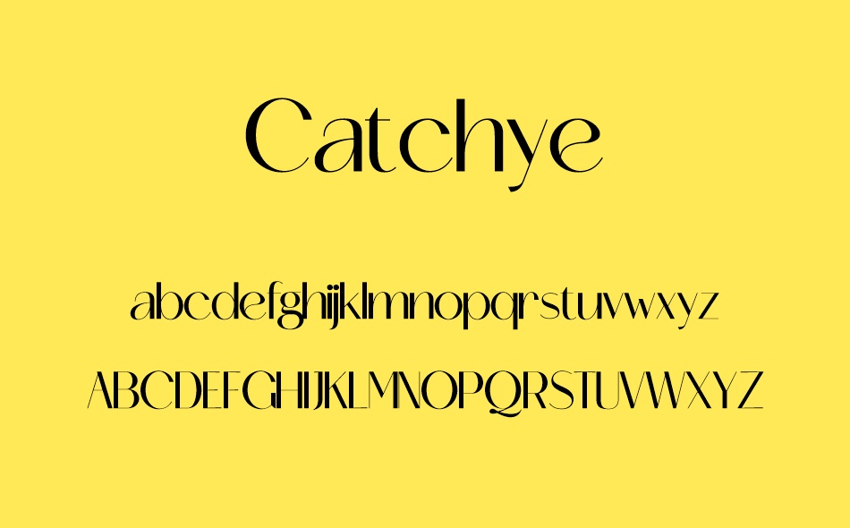 Catchye font