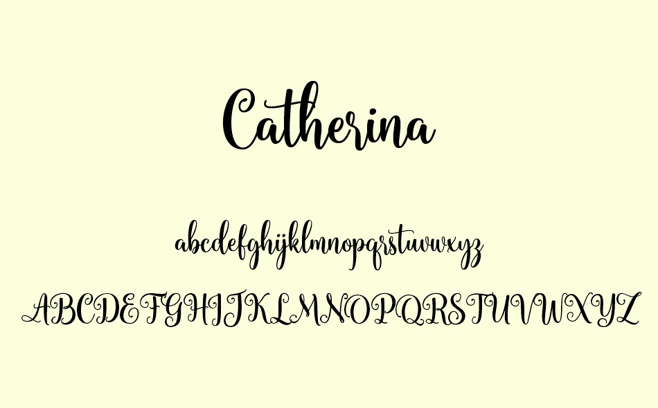 Catherina font