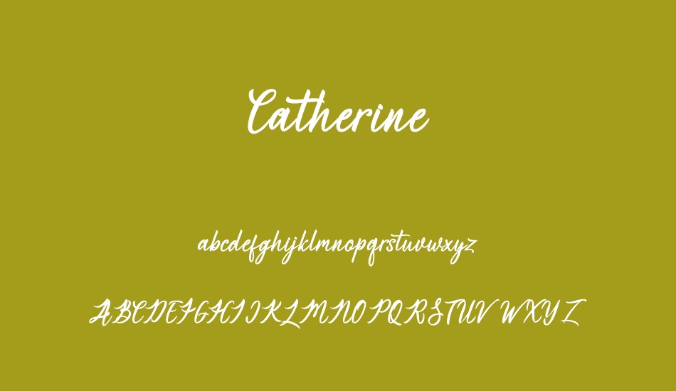 Catherine font