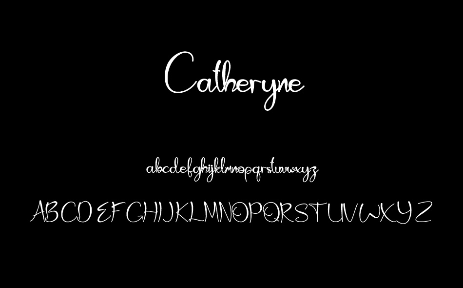 Catheryne font