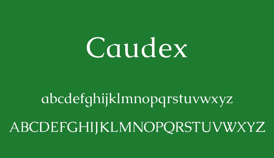 caudex font