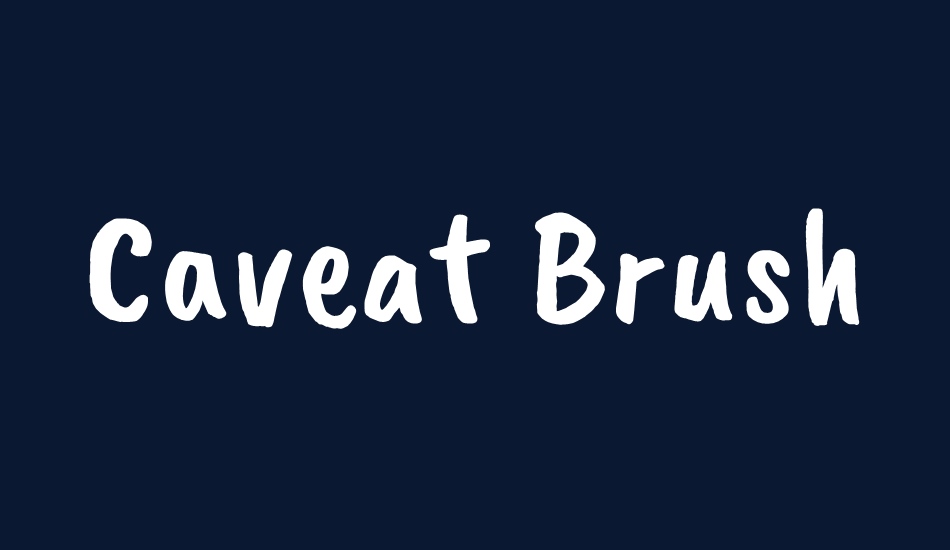 caveat-brush font big