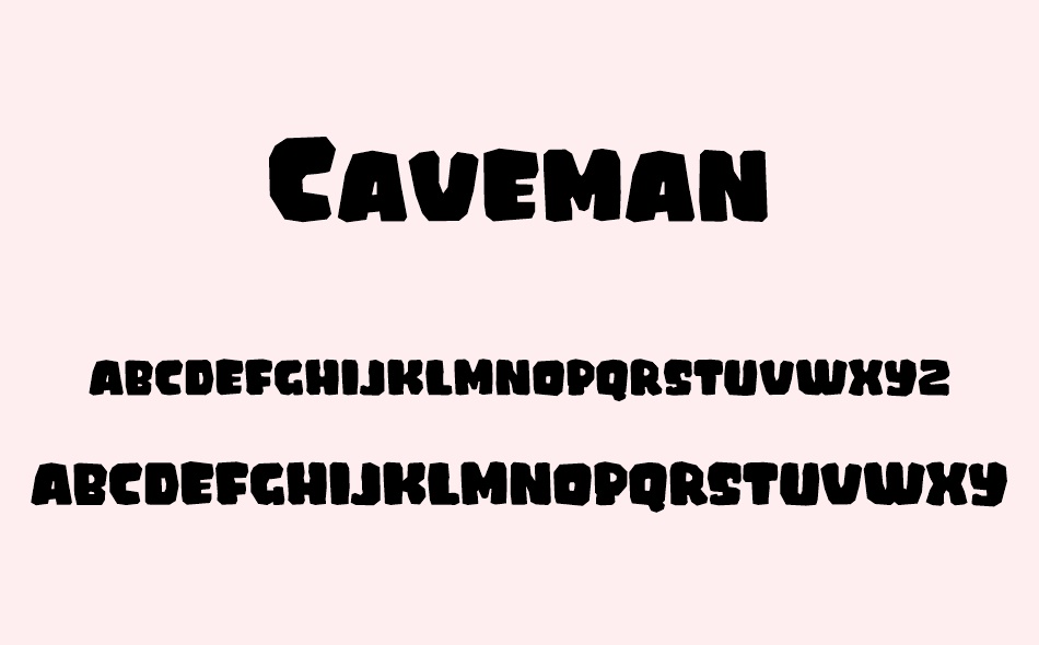Caveman font