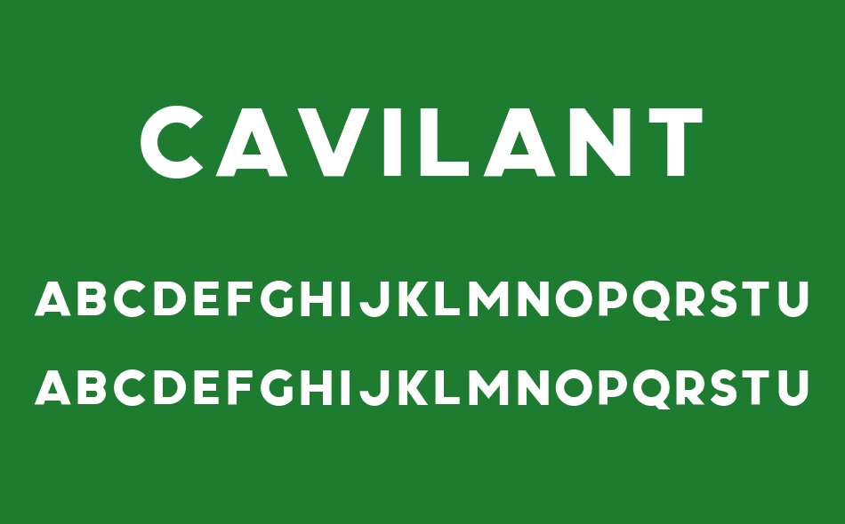 Cavilant font