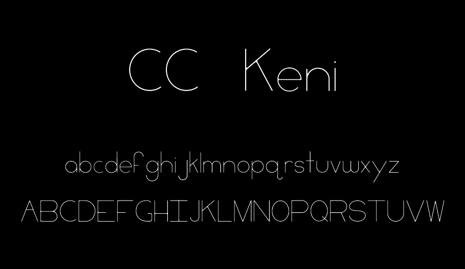 CC Keni font