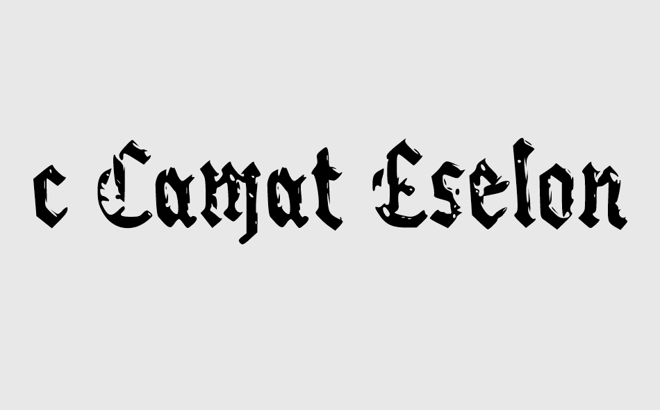 c Camat Eselon III font big