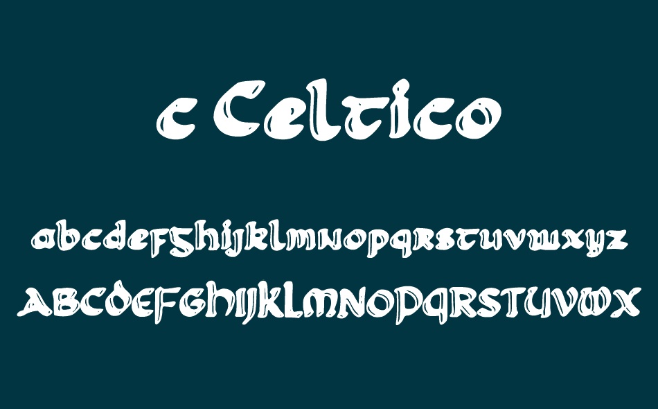 c Celtico font