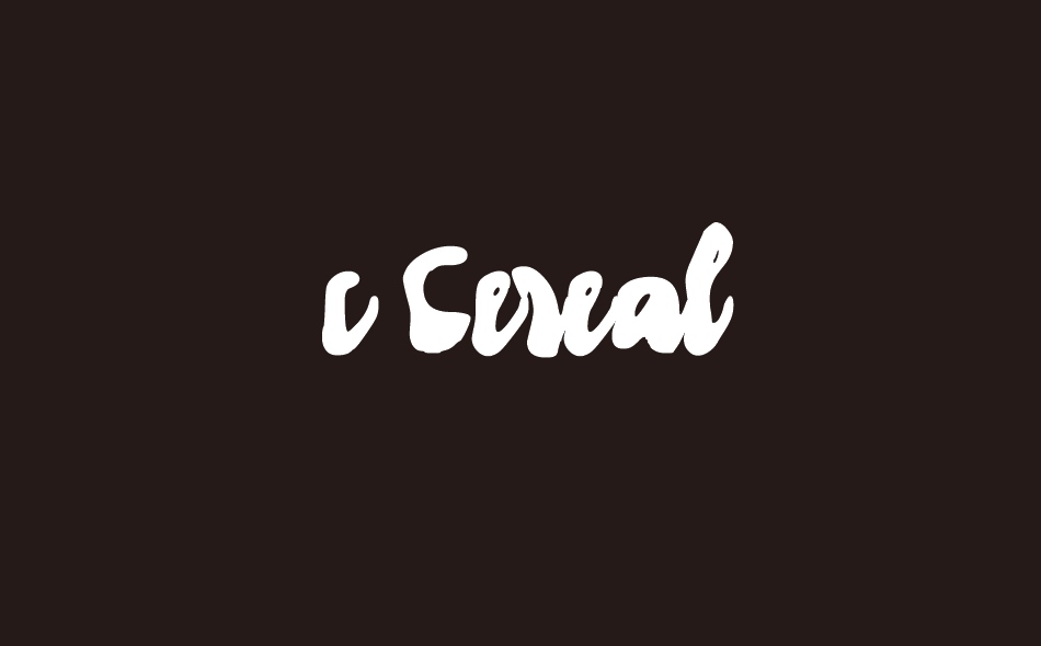 c Cereal font big