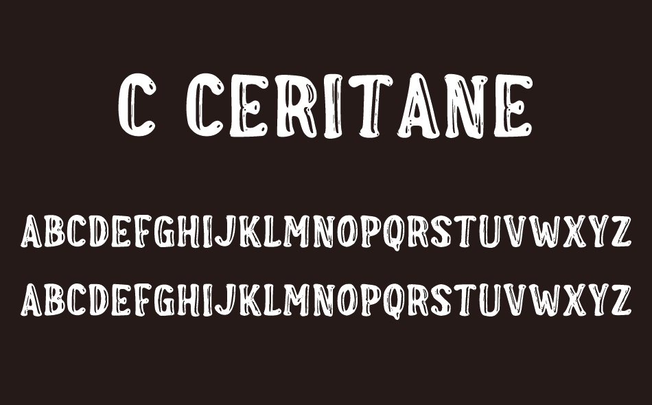 c Ceritane font