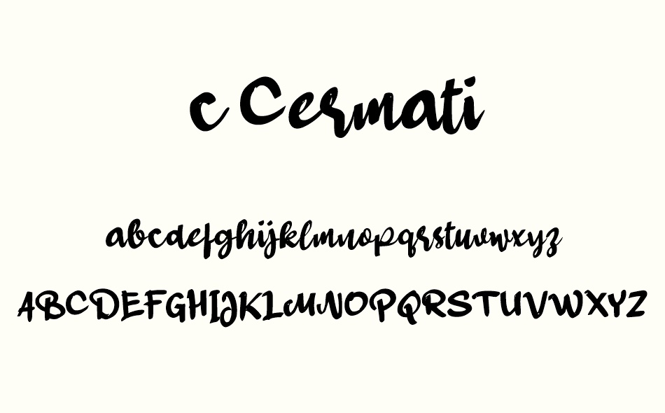 c Cermati font