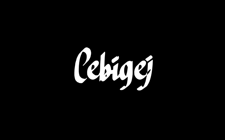 Cebigej font big