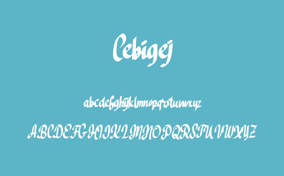 Cebigej font