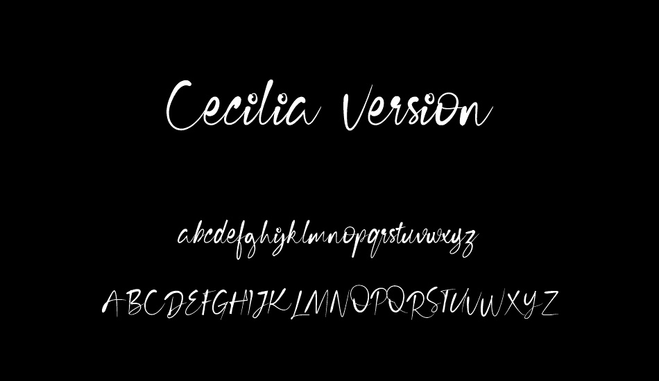 Cecilia Free Version font