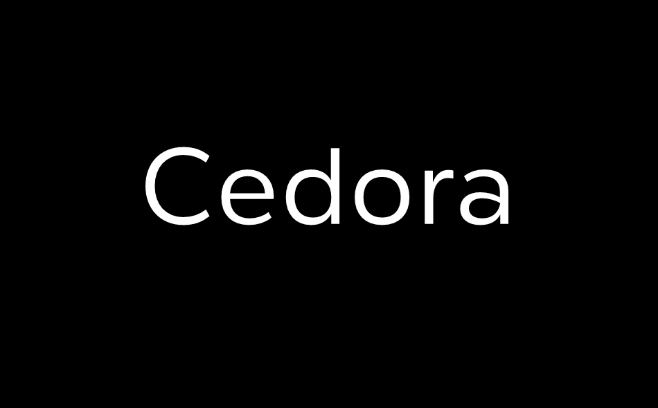 Cedora font big