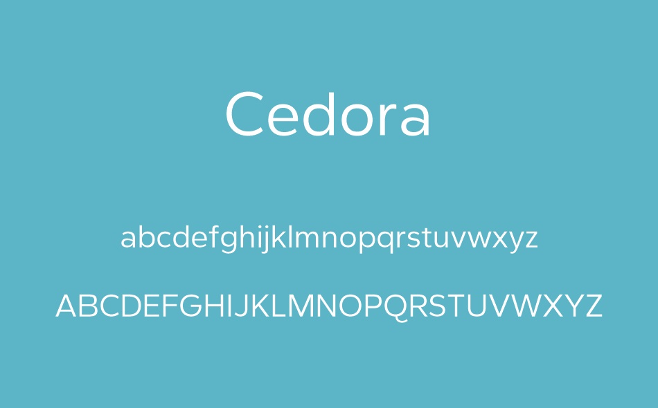 Cedora font