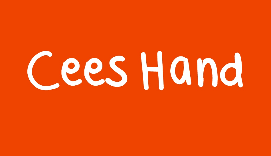 Cees Hand font big