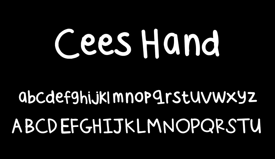 Cees Hand font