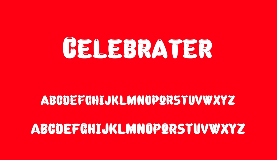 celebrater-personal-use font