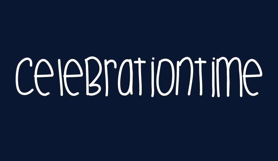 CelebrationTime font big