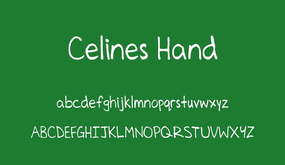 Celines Hand font