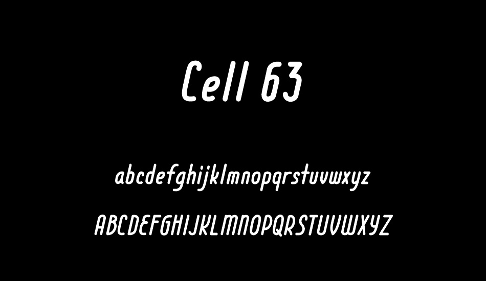 Cell 63 font