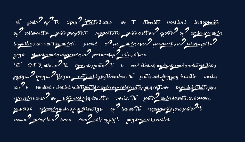 Cellest font 1