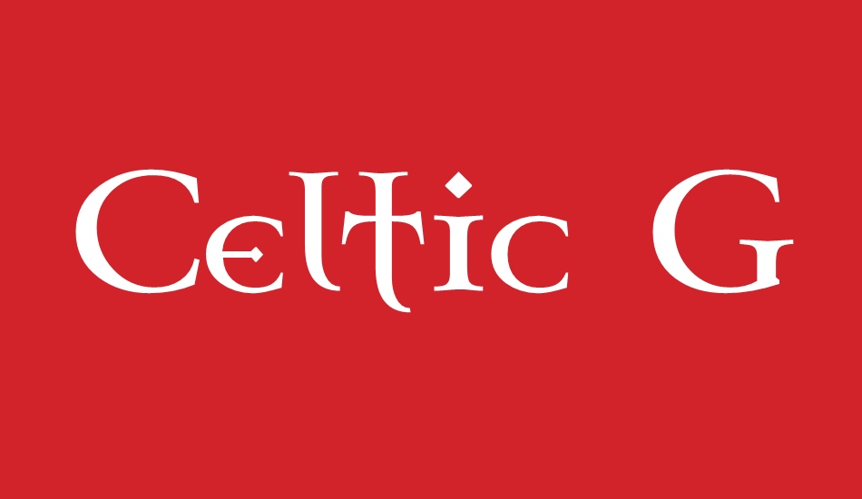 Celtic Garamond the 2nd font big