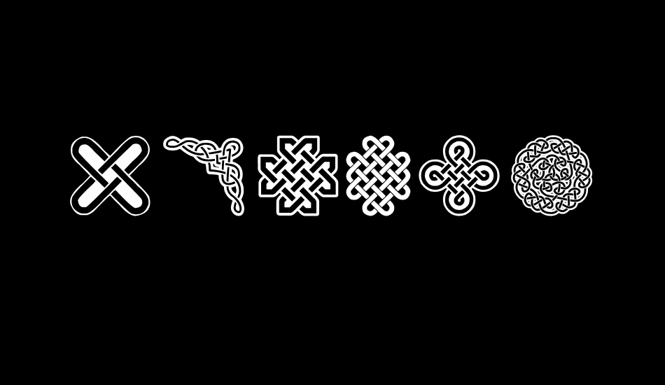 Celtic Knots font big