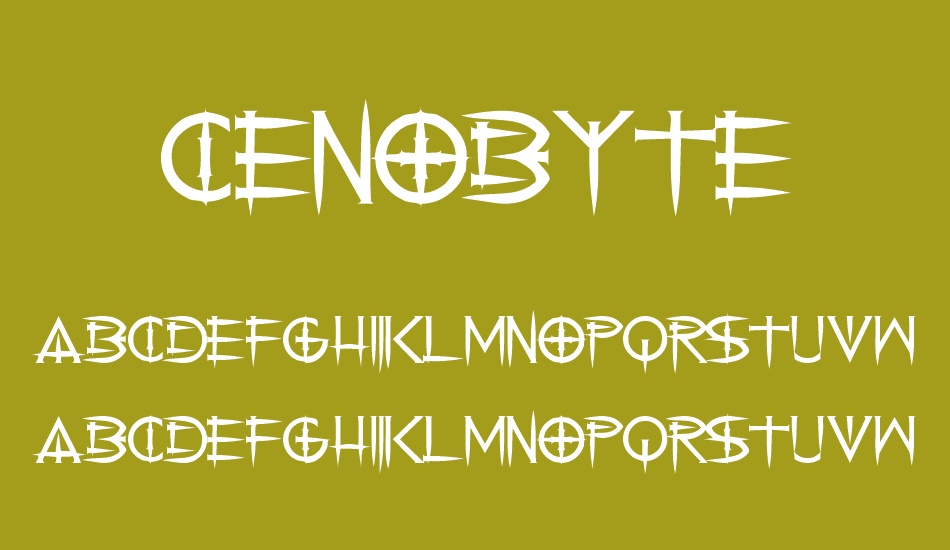 Cenobyte font